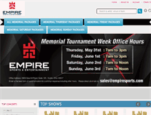 Tablet Screenshot of empiresports.com